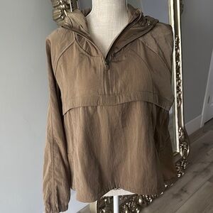 Lululemon Athletica Tan Utility Jacket with Hood